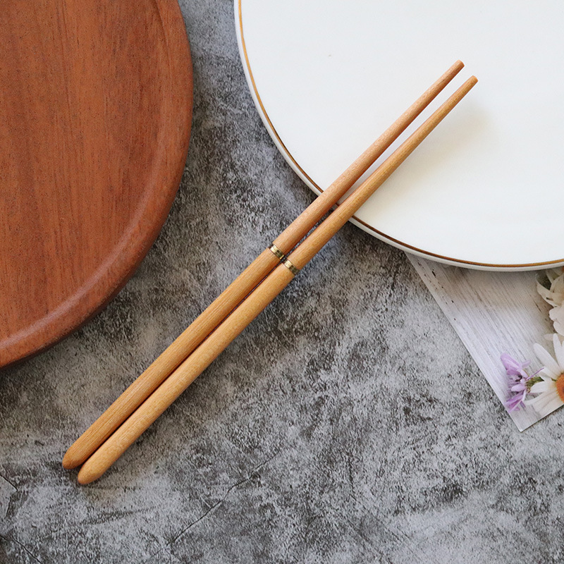 Acampar al aire libre plegable rojo sándalo palillos viaje de acero inoxidable ala de pollo Ebony palillos de almacenamiento portátil regalo