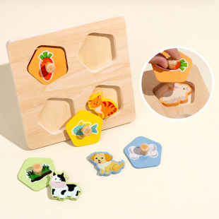Cross-Border Wholesale Hot-Selling Early Childhood Education Enlightenment Digital Shape Matching Cognitive Scratching Board Toys for Boys and Girls