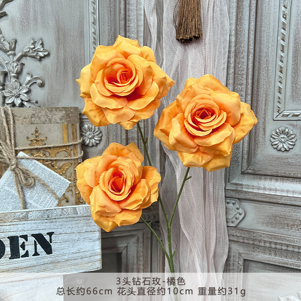 ZZ-3 Đầu Kim Cương Hoa Hồng - Cam