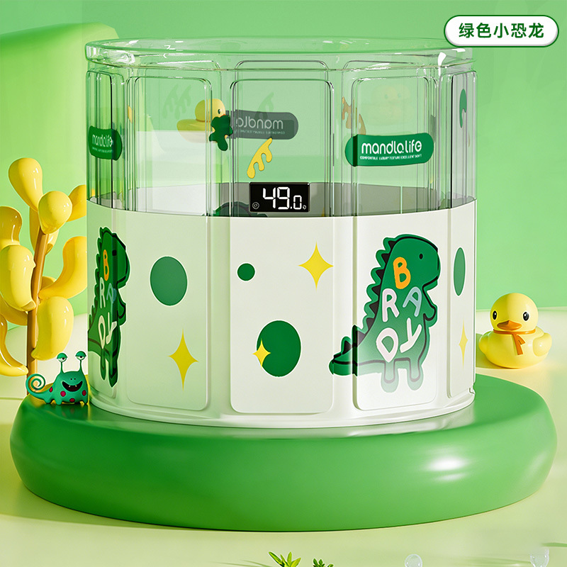 Green dinosaur—with digital display