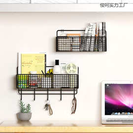 墙上置物架免打孔卫生间浴室衣柜门内侧收纳厨房墙面宿舍挂篮神器