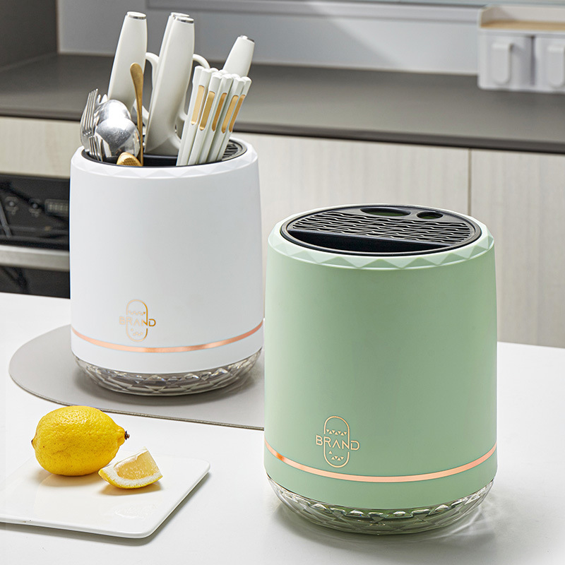 Cocina multifuncional palillos herramientas de almacenamiento integrado estante de cuchillos giratorios estante de almacenamiento de mesa para el hogar recomendación de artículos buenos