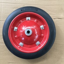 胶粉实心轮手推车橡胶实心轮3.00-8免充气货仓车老虎车轮胎脚轮