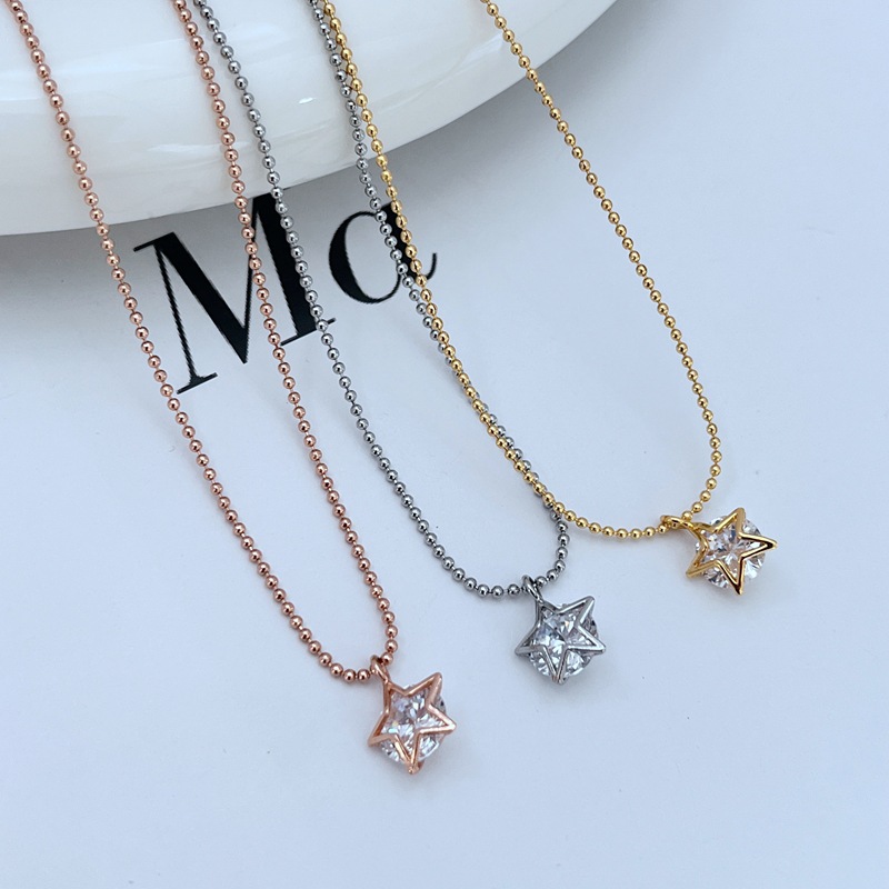 Fashionable cute small stone inlay with zircon