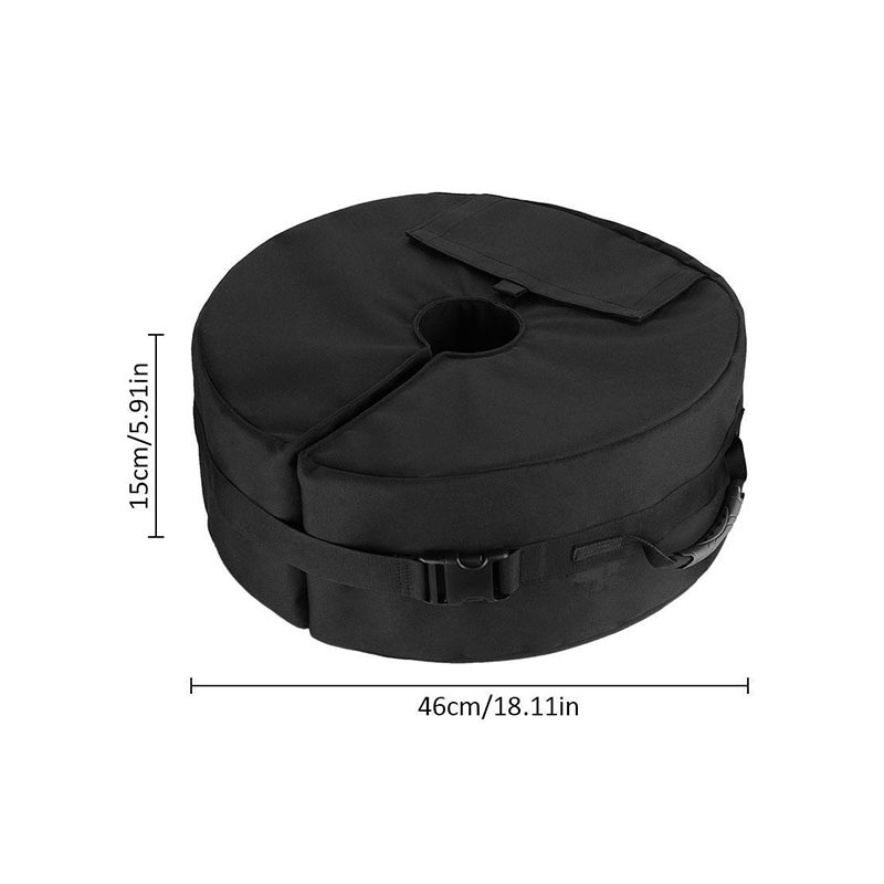 Paraguas de sol al aire libre base fija bolsa de arena tienda portátil bolsa de arena fija redonda tridimensional bolsa de arena de fábrica