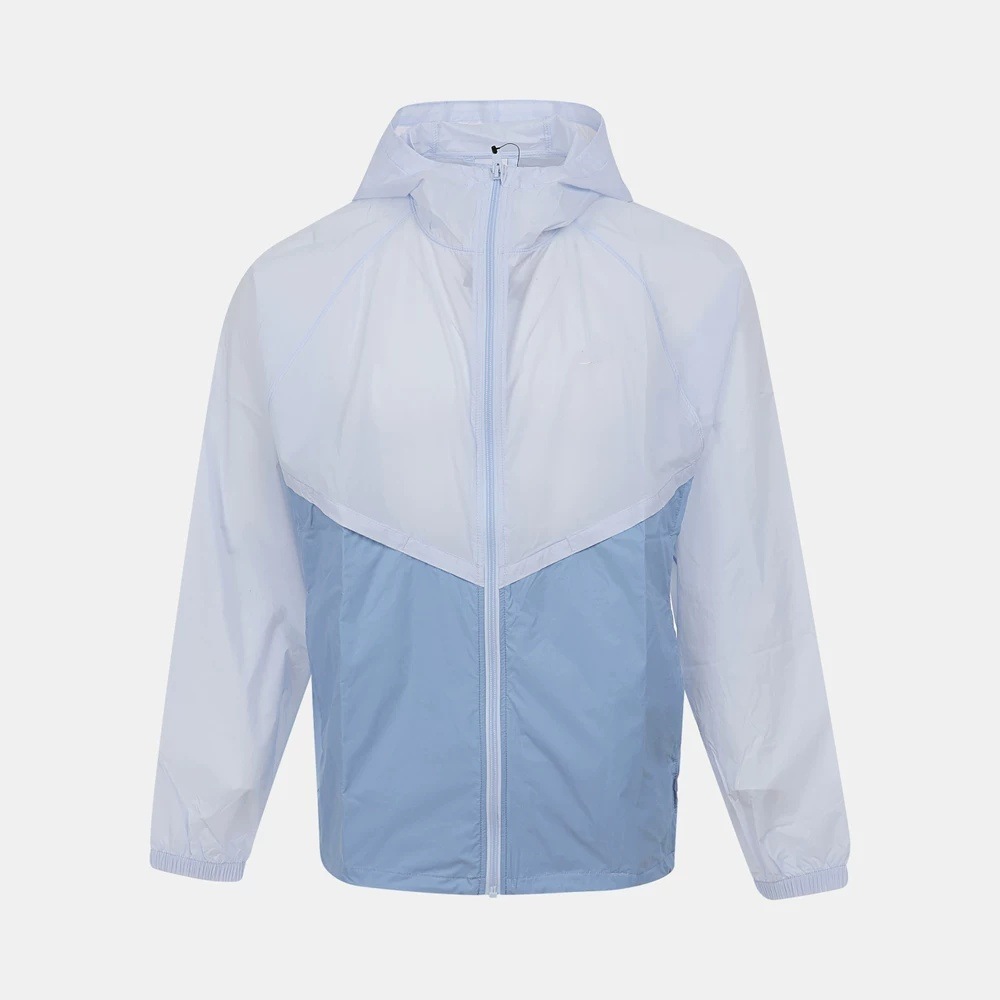Lightweight, Breathable, Sun-Protective Clothing, Solid Color Hooded Top with Logo Hook Embroidery, Men's Outdoor Travel Skin Jacket Upf50