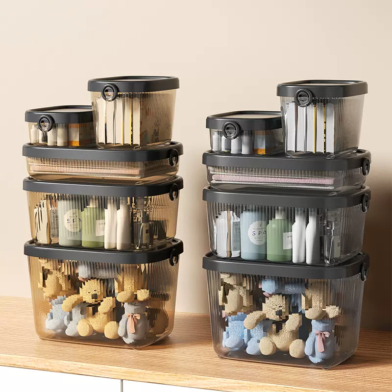 家用透明收纳箱整理箱大容量多规格玩具储物箱抽屉收纳盒抽屉式