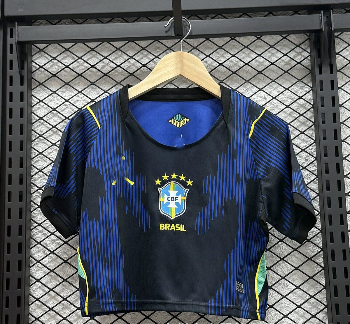 Copa del Mundo España Argentina México versión de fans camiseta de mangas cortas con ombligo brasileño camiseta de mujer image 16