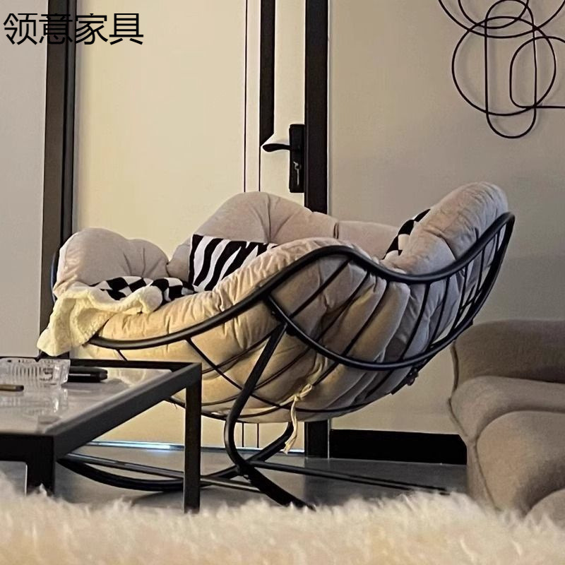 懒人鸟窝摇摇椅躺椅阳台家用休闲单人沙发客厅轻奢摇椅成人可睡觉|undefined