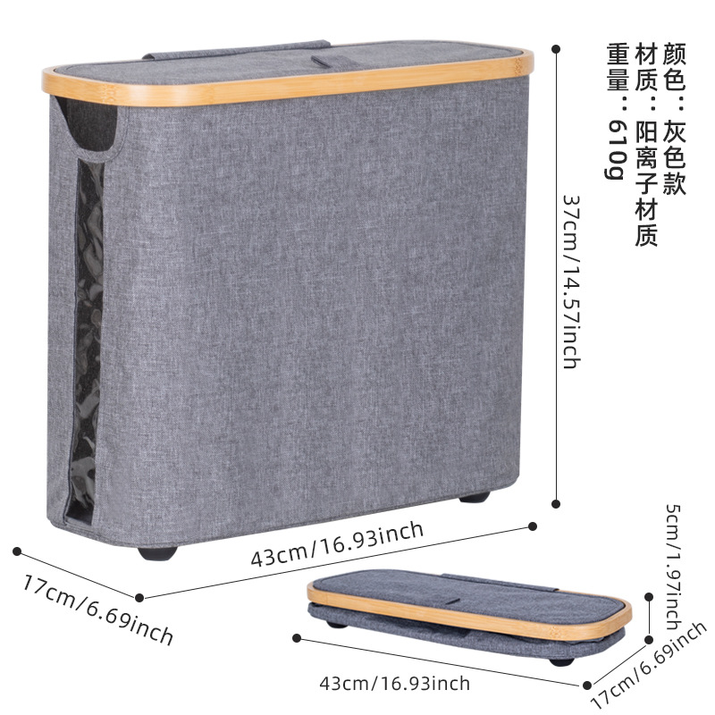 Transfronterizo almacenamiento de papel higiénico rollo de papel higiénico canasta de almacenamiento de tela tubo de toalla de papel canasta de almacenamiento a prueba de polvo y agua