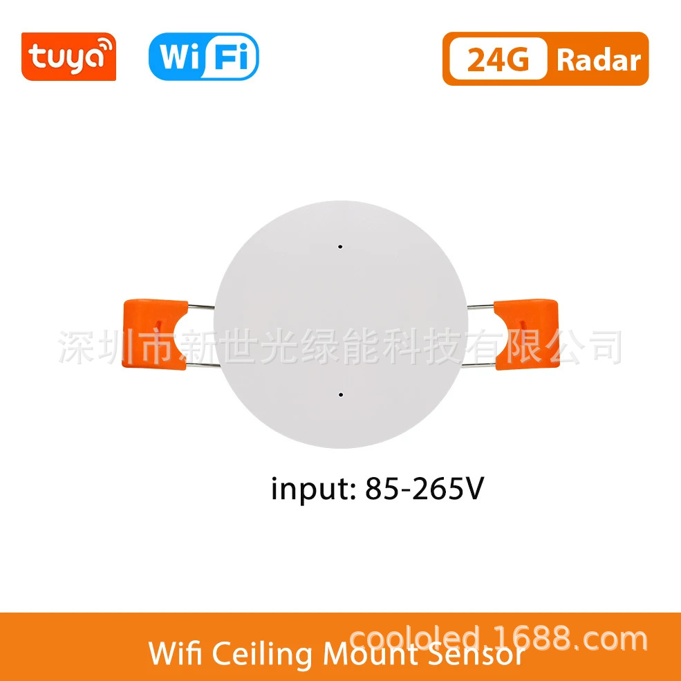 En stock Tuya Zigbee24G sensor de presencia humana sensor de radar de onda milimétrica inteligente Wifi5.8G