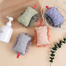 浴花两用搓背 女超柔软浴花泡泡洗澡球不散高档浴沭球两用搓背球