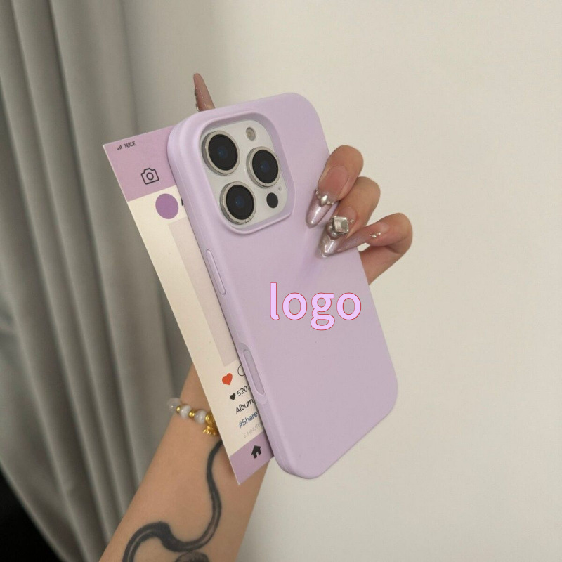 Liquid silicone case suitable for Apple 17 Pro Max with integrated camera button, iPhone 15 large hole 16 Pro