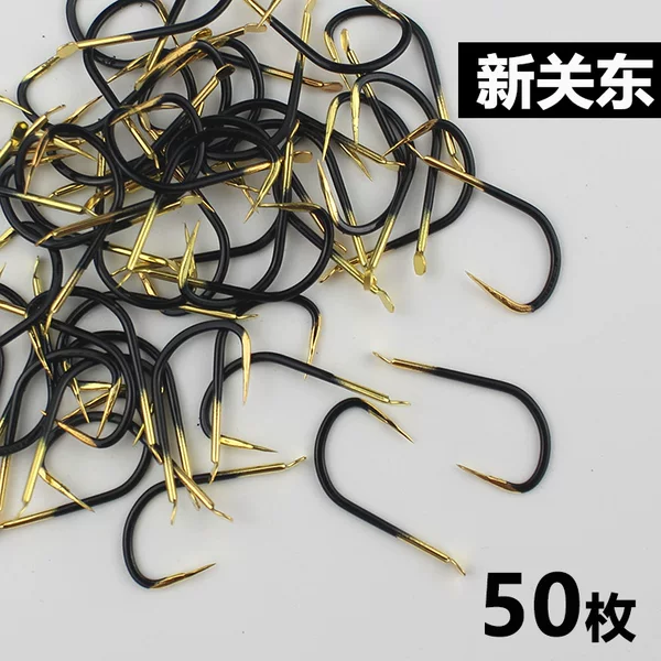 Ghost tooth black gold new kanto hook bulk barbed black pit competitive rofei carp hook big object hook fishing hook