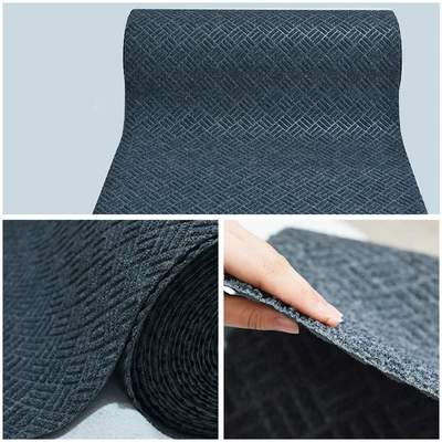 Avtomobil döşəmə paspasları | floor mat - black-gray-rubber-three-plus-three-strong-dust-removal-09-meters-wide-take-a-few-pieces-and-send-a-few-meters