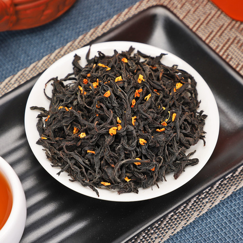 Osmanthus Black Tea Wild Tea Wuyi Mountain Zheng Shan Xiao Zhong Tea Leaves Ancient Method Aged Strong Aroma Canned Tea 500g