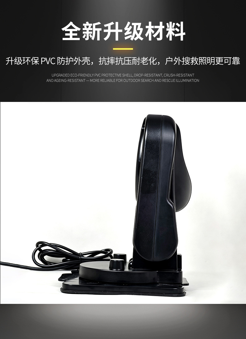 Vehicle-mounted HID magnetic wireless remote control car searchlight HID high-power searchlight patrol car roof light in stock