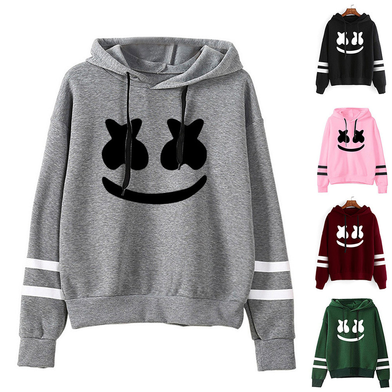 in stock Foreign Trade Cross-border Cotton Candy Pattern Printing Parallel Bars Striped Sweatshirt Autumn and Winter European and American Men's and Women's Jacket Coat