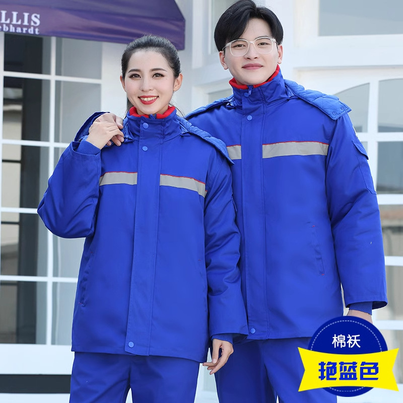 estación de servicio de invierno ropa de trabajo antiestática ropa de algodón voladora de petróleo de gas químico ropa de algodón chaqueta de algodón ropa de protección laboral