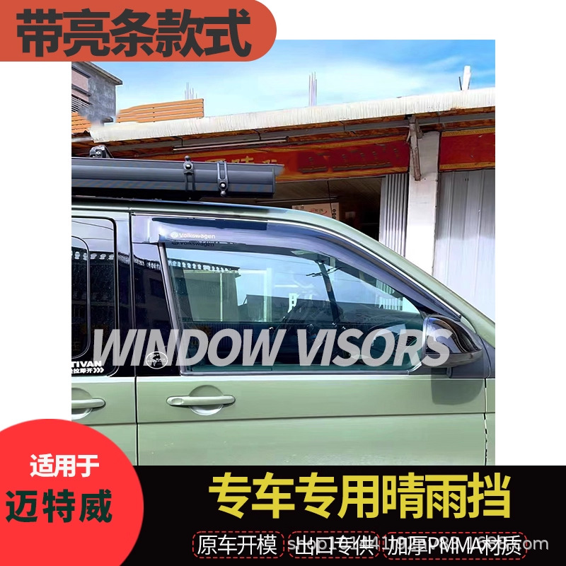 Suitable for Volkswagen Vw Transporter T5 T6 Rainproof Side Window Rain Shield Car Window Rain Eyebrow Spoiler
