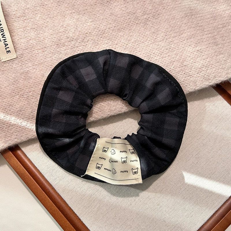 Encaje de flor coreana Encaje de intestino grueso Anillo de cabello femenino Cabeza de flor de viento pastoral Cuerda de cabeza de bola de gran tamaño Accesorios para el cabello de alta calidad