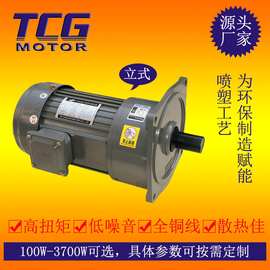TCG 三相异步齿轮减速机0.1KW可带变频刹车扭矩大可选卧立式安装