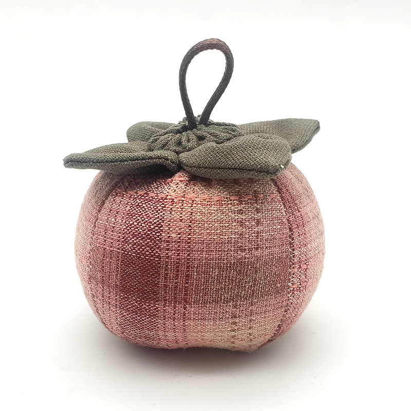 Patchwork hecho a mano DIY bordado material paquete Lu bordado novato caqui colgante niños regalo caqui bolsita