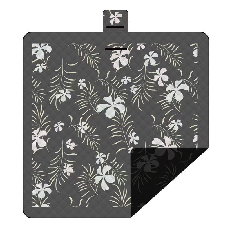 검은 꽃---2x 2m 명주+60g 니들펀치 면+210D 옥스포드 천