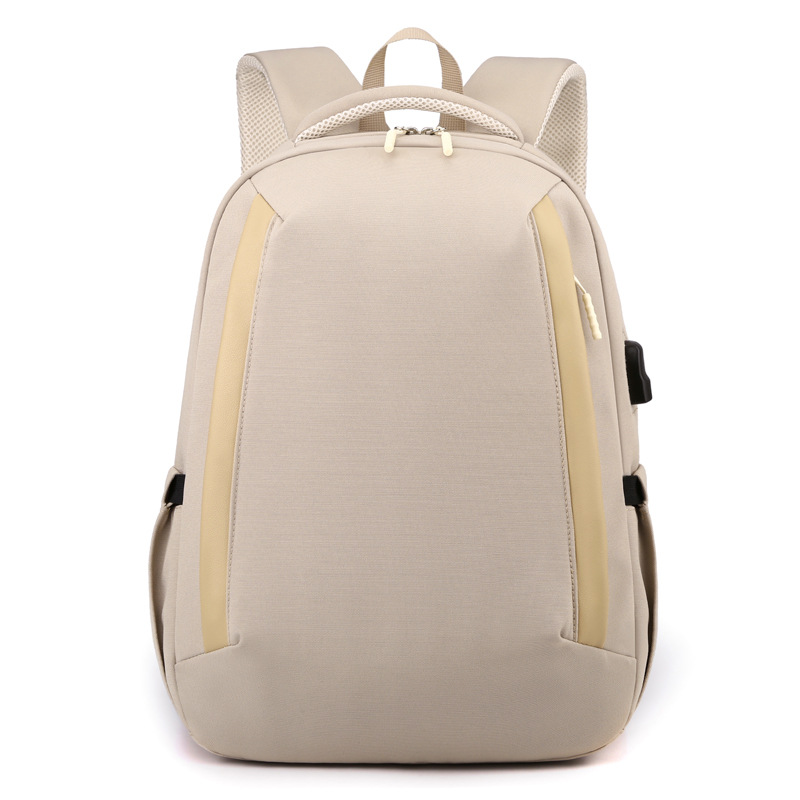 2023 nueva mochila recargable USB coreana moda nailon de gran capacidad para viajes de negocios mochila para computadora al por mayor