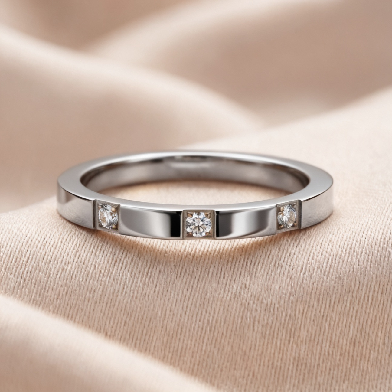 Anillo de acero inoxidable, nicho femenino, lujo ligero de alta gama, sin decoloración, oro rosa, diseño de gypsophila, joyería femenina