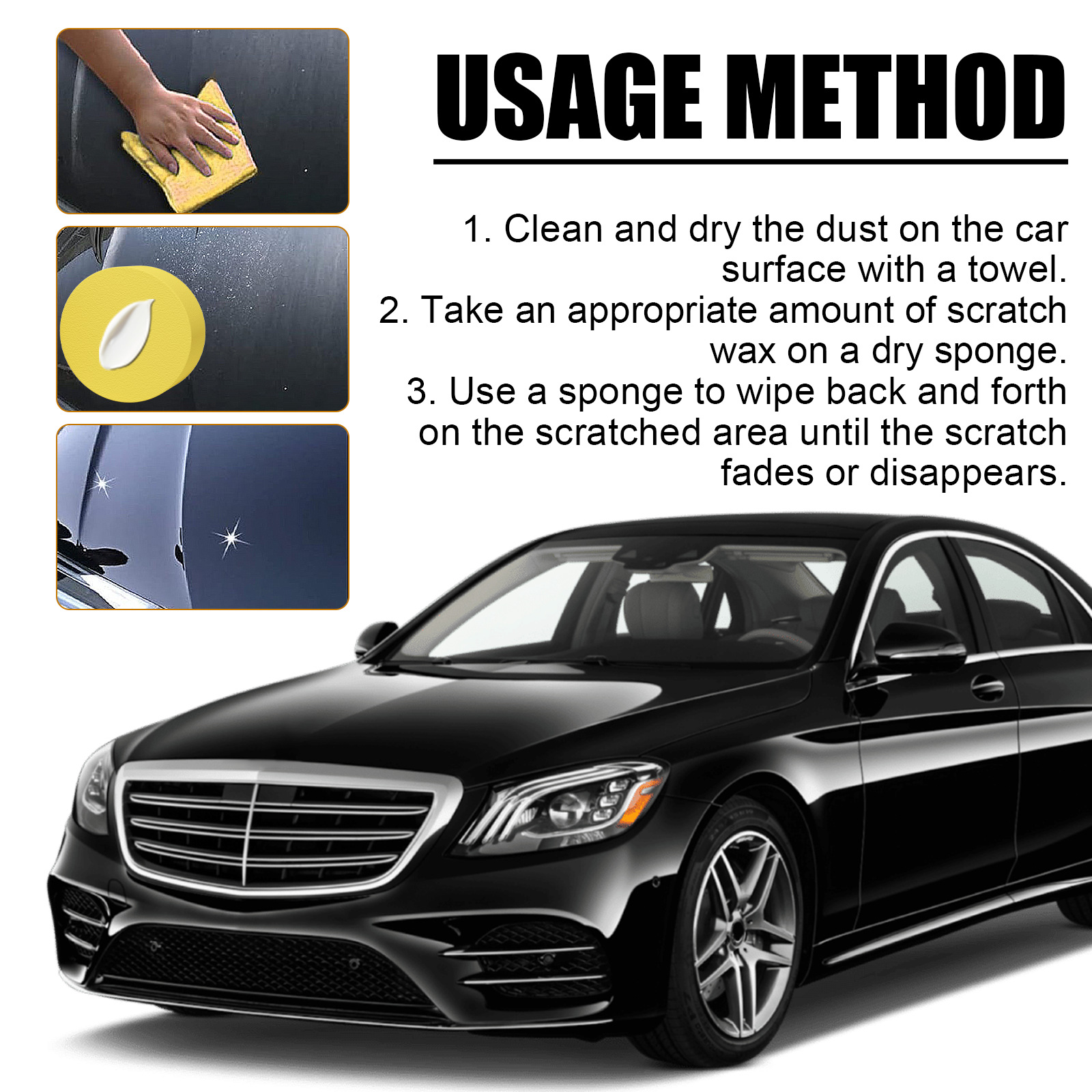Rayhong Car Scratch Set Car Polishing Renovation Coating Maintenance Paint Scratch Cream