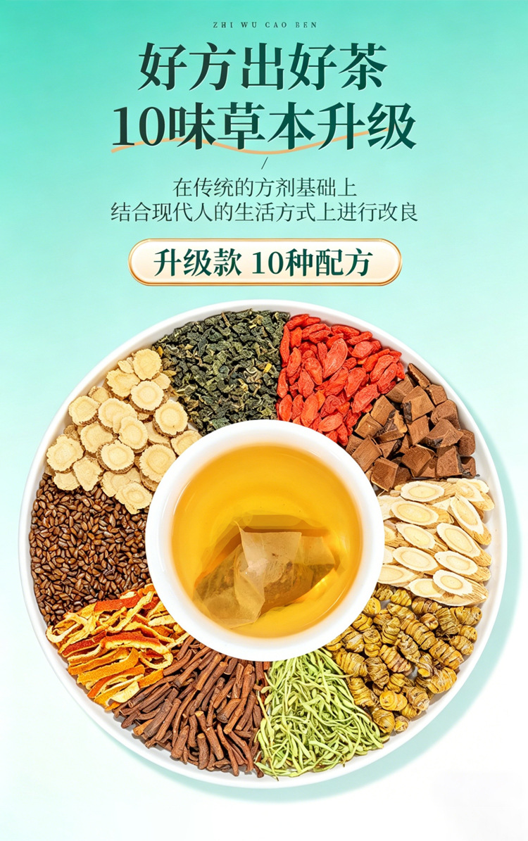 Dendrobium Reishi Chrysanthemum Goji Tea Bags Shihu Ling Zhi Ju Hua Gou Qi Wellness Tea 150g Individually Wrapped key features