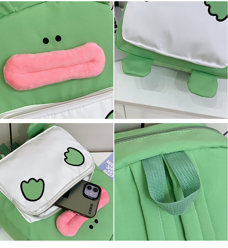 A new large-capacity, creative and funny schoolbag for students in the style of a Japanese-style cute and ugly cartoon anime school undefined