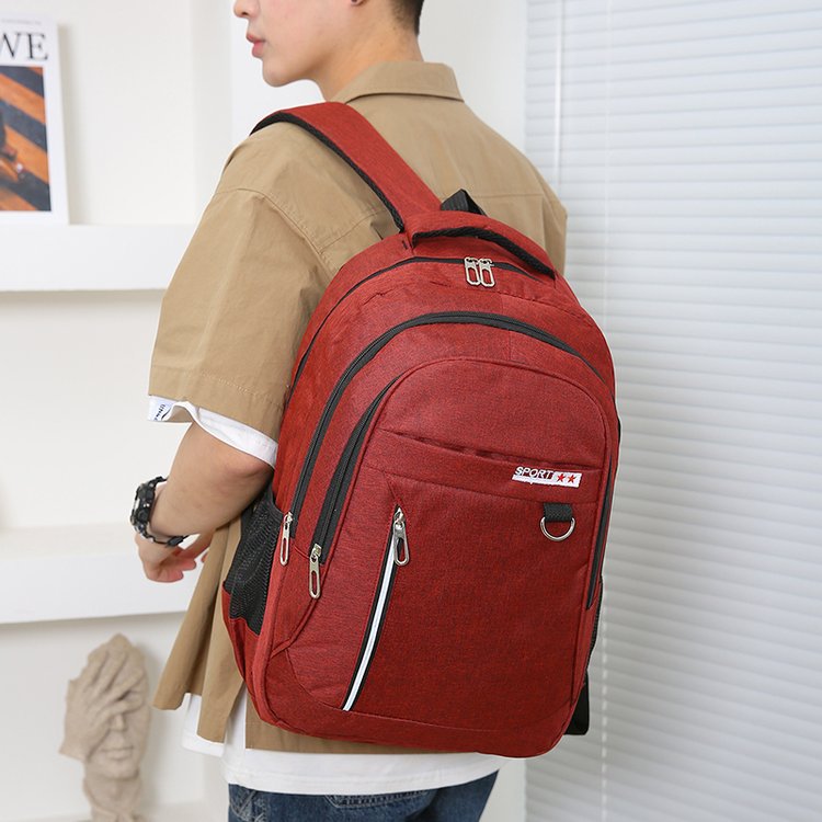 Mochila personalizada con impresión de logo, mochila de viaje y negocios, mochila Oxford para estudiantes al por mayor