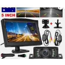 无线发射器可视倒车视频影像 高清车载显示器5寸台式吸盘显示器