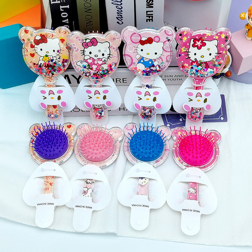 Cross-border Children's Cartoon Comb: Sanrio, Kuro-chan, KT Cat Air Cushion Comb & Ice Princess Elsa Airbag Massage Brush