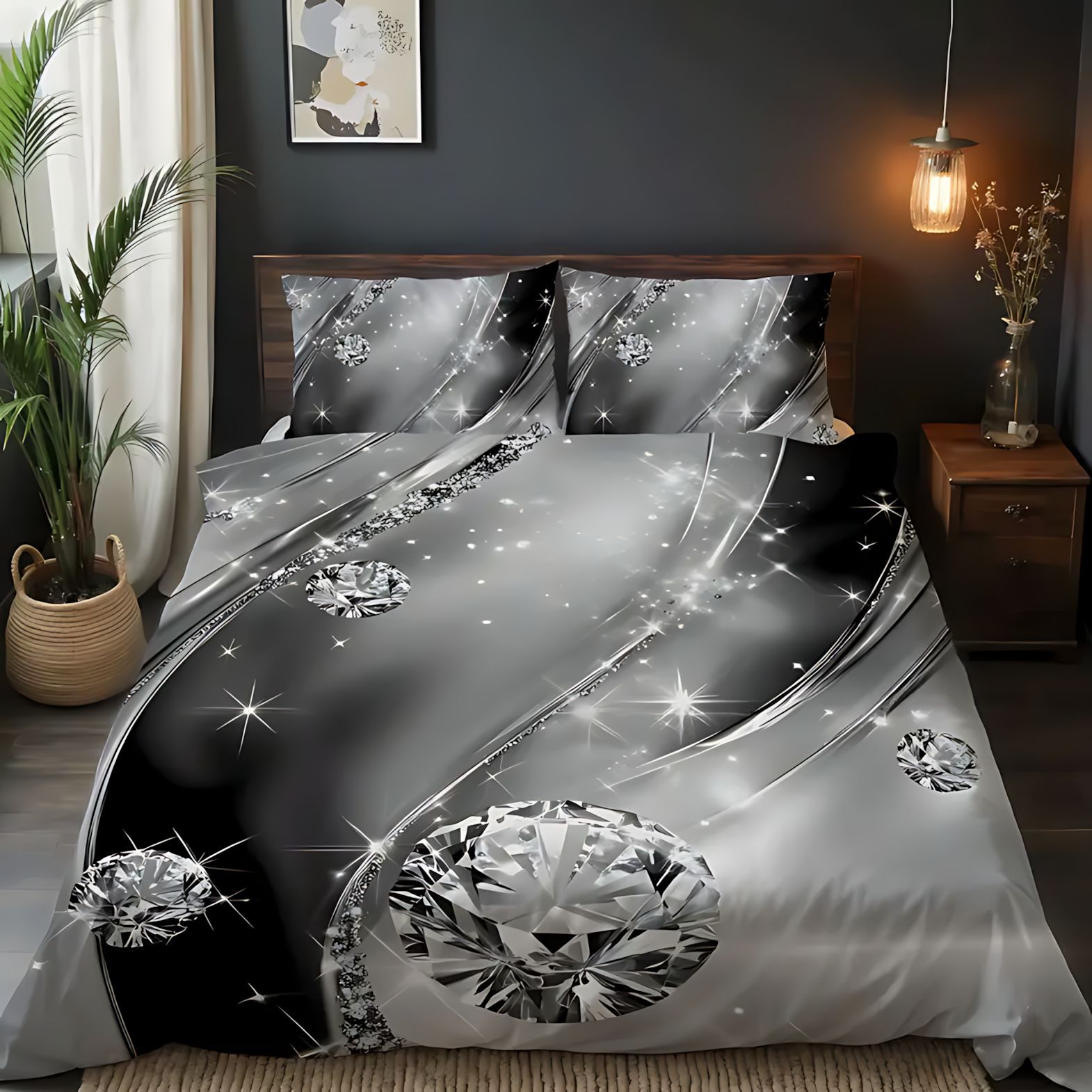 TEMU / JIT Transfrontier Soft Cover Kit Brilliant Diamond HD Digital Printed Bed