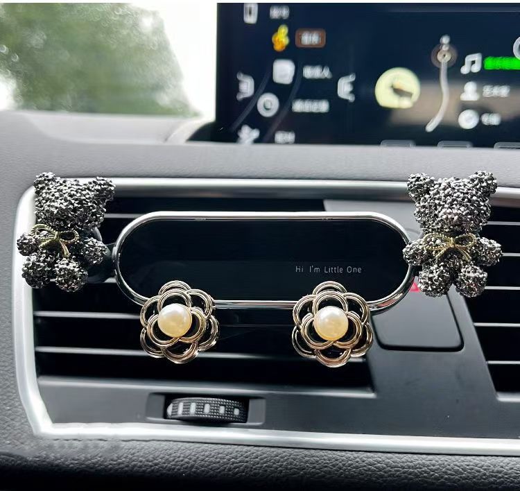 Car phone holder, cartoon goddess style, air vent mount for car phone navigation and fixed support