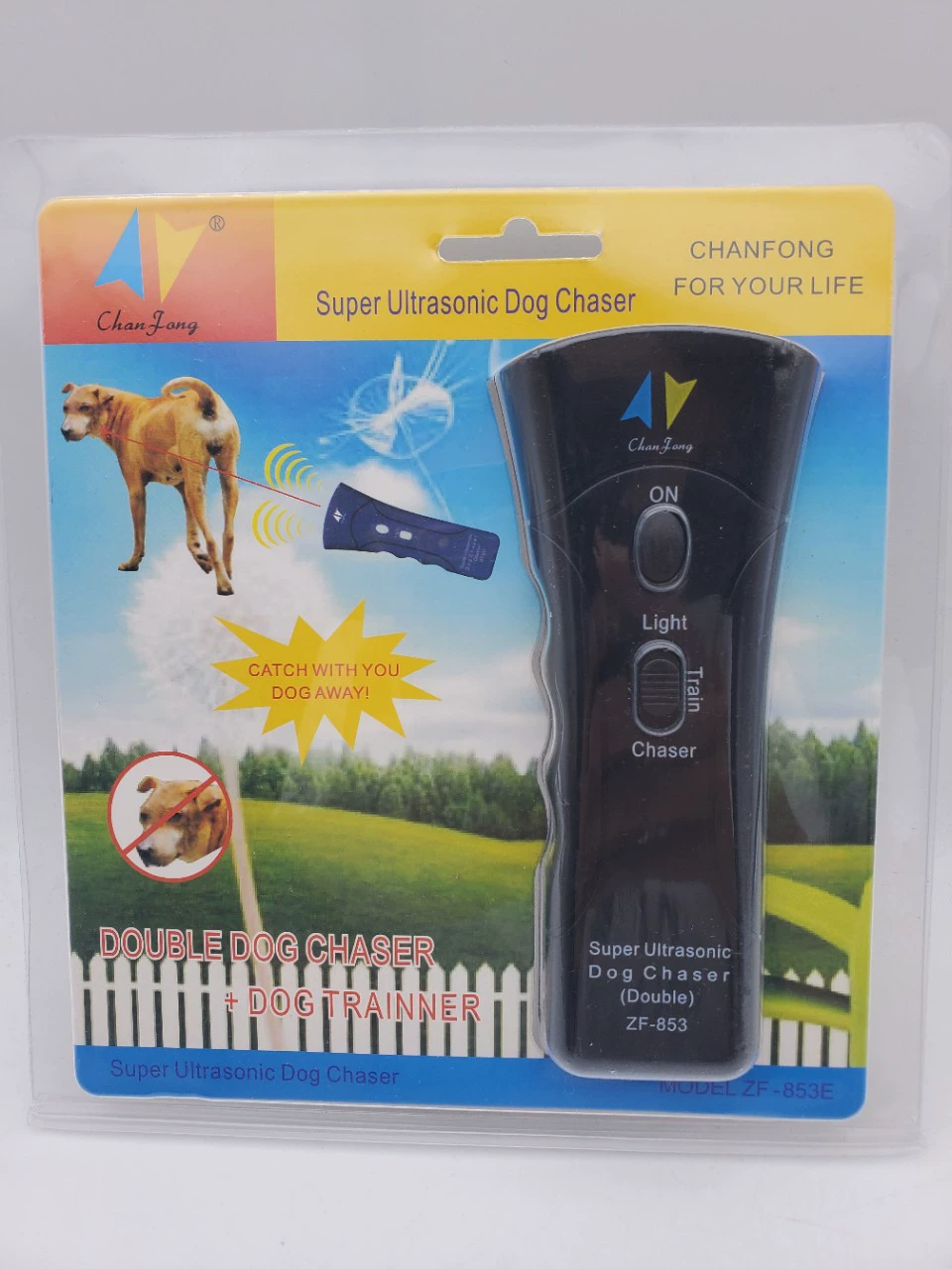 Ультразвуковой Репеллент для собак артефакт зоотовары двойной рог остановка для собак Прямой дрессировщик собак ZF-853