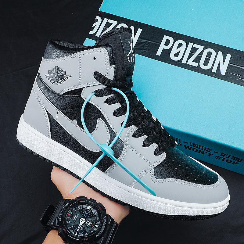 Zapatos de baloncesto de caña alta para hombre AJ Air Force One Pareja Zapatillas casuales Primavera y otoño Estudiantes de secundaria Zapatillas de moda juvenil