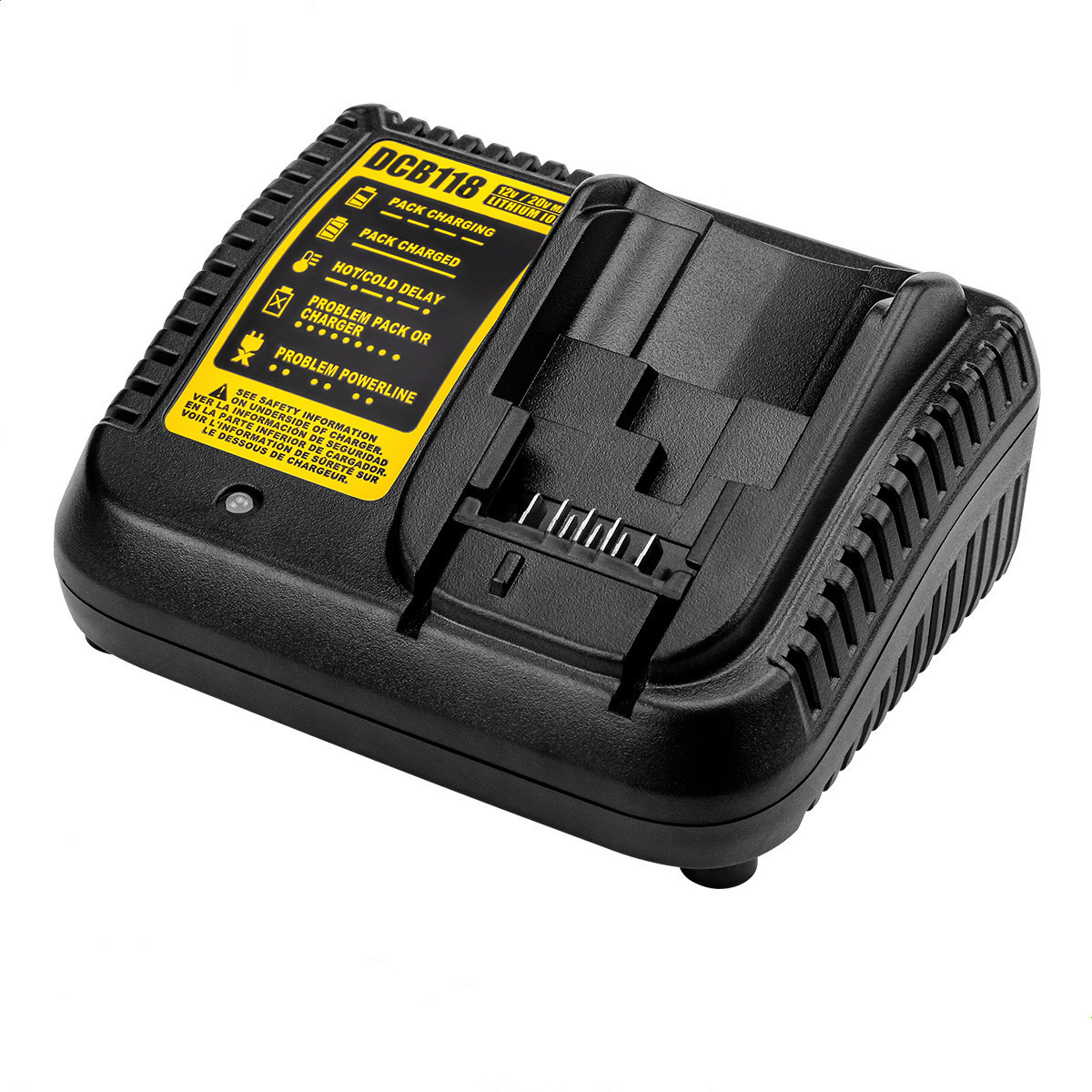 全新通用德伟Dew12V-20V电动工具电池充电器适用DCB118锂电充电器