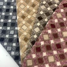 25新款现货供应秋冬时尚女装连衣裙外套面料 粗花格小香风面料