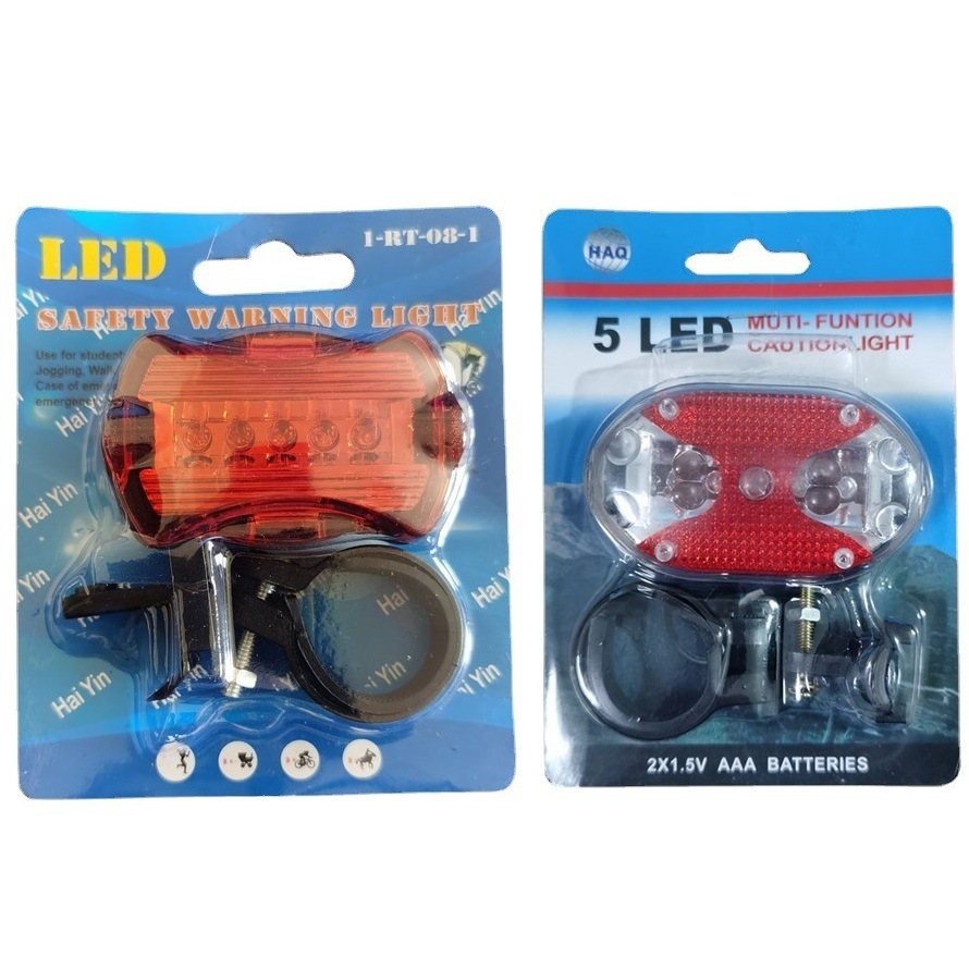 Luz trasera de la bicicleta tipo mariposa batería seca luz LED bicicleta roja luz de advertencia bicicleta de montaña equipo de equitación