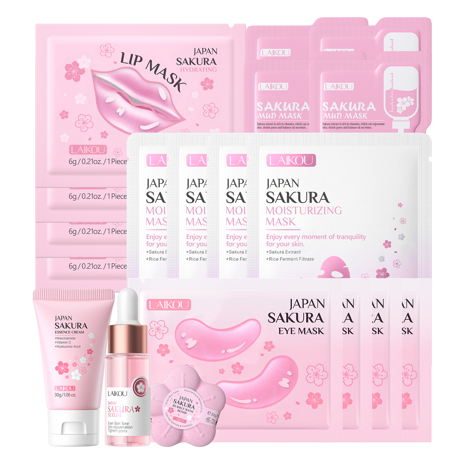 Set de Leche de Caracol Sakura LAIKOU Transfronterizo, Combinación de Sets Variados, Combinación Libre, Disponible en Fábrica. image 43