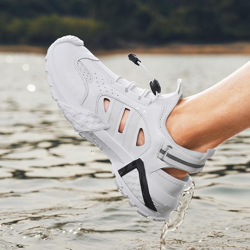 Zapatos de hombre sandalias de verano anti-derrapante tendencia de malla deportiva ocio al aire libre playa conducir zapatos de nadar