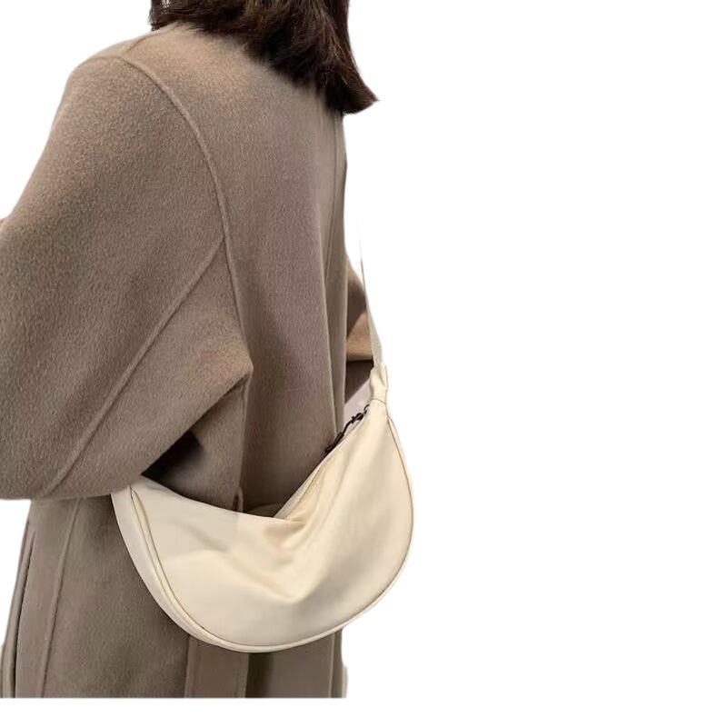 Dumpling Bag, Lightweight Small Shoulder Bag, New Armpit Bag, European and American Versatile Shoulder Bag, Fashionable Work Clothing Retro Bag