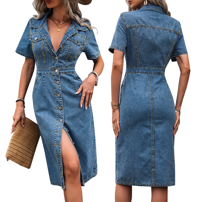 plus Size Women's Slimming Fashion Dress 218728 Cross Border Independent Website Direct Sales Summer Collection_ecoleips.com