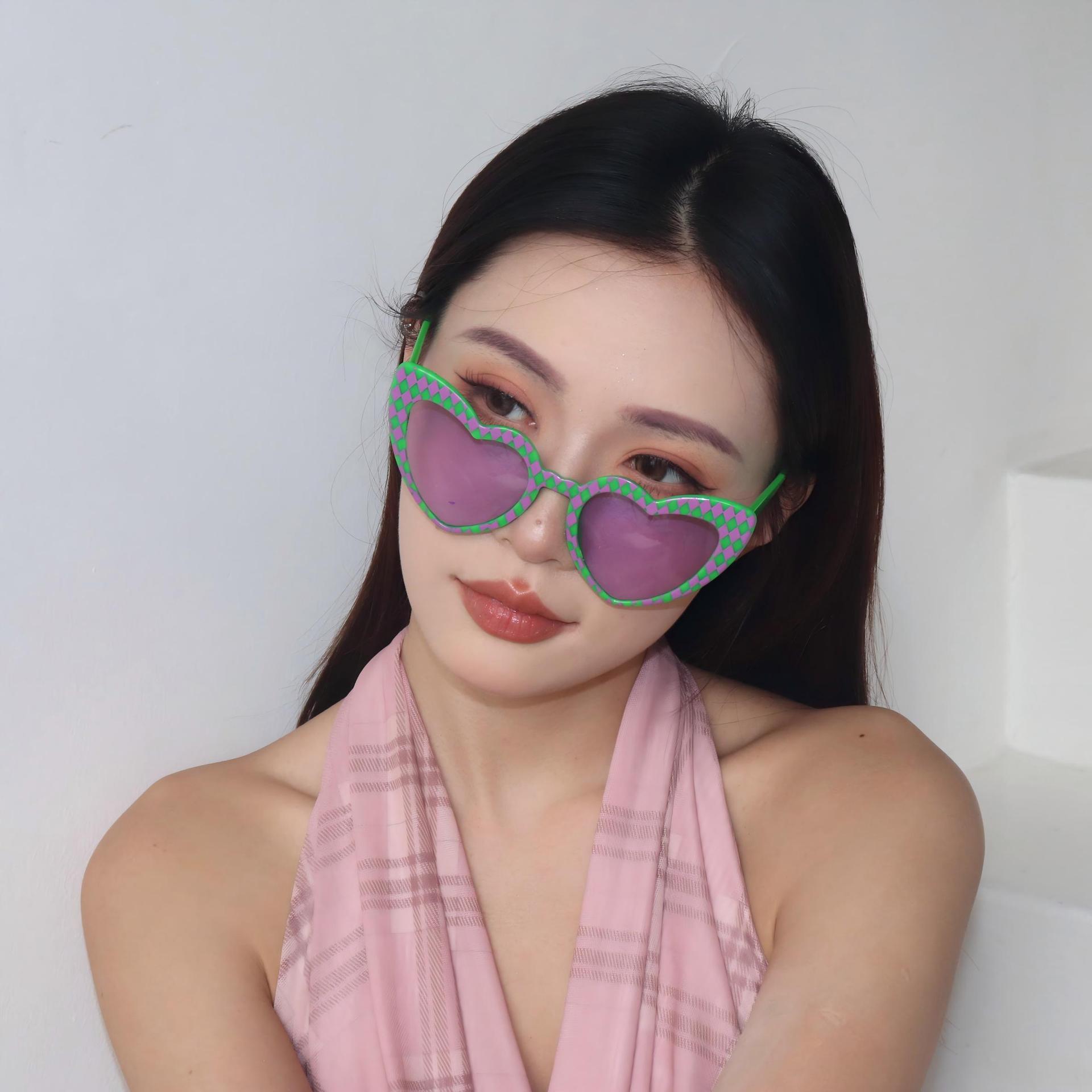 Gafas de Sol con Forma de Corazón ABS Personalizado