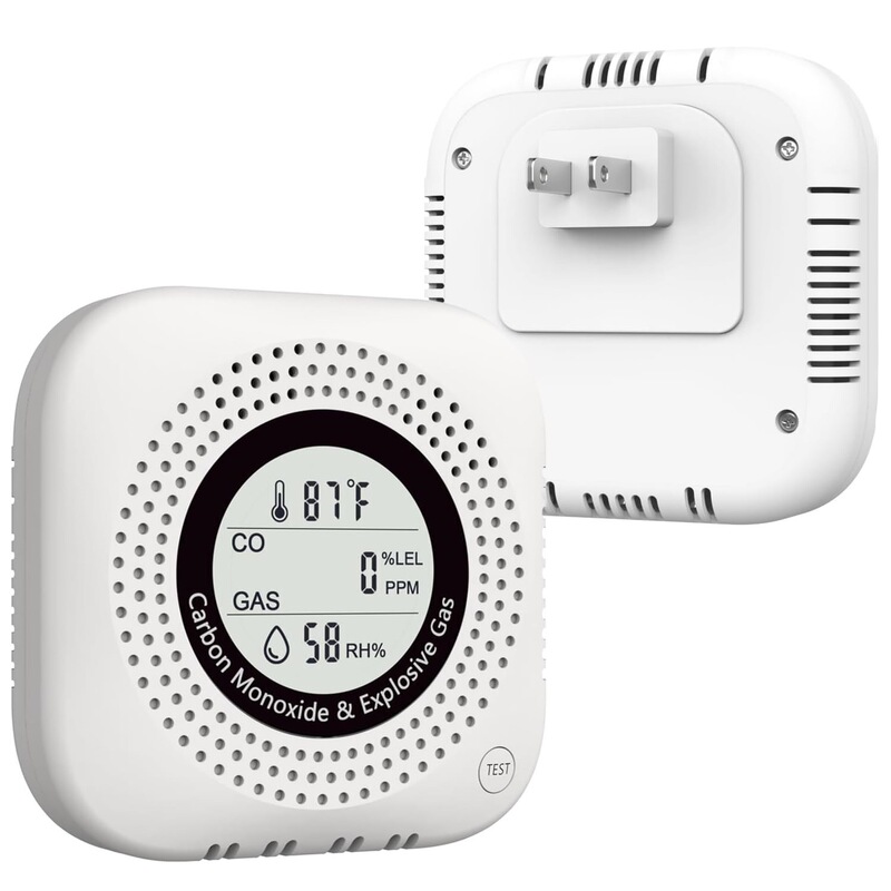 4-in-1 Upgraded Natural Gas Leak Detector and Carbon Monoxide Detector Yc302 Pro+