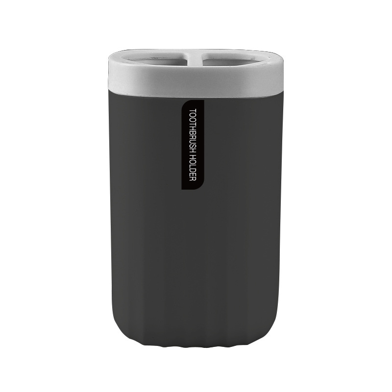 Patrón de onda Estilo nórdico cepillo de dientes caja de almacenamiento de plástico baño Baño hogar lavado taza de almacenamiento rack taza cepillo de dientes titular